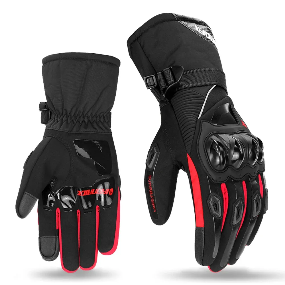 Winter Motorcycle Gloves Waterproof Gant Moto Warm Men Full Finger Moto Gloves Touch Screen Guantes Motorbike Riding Gloves