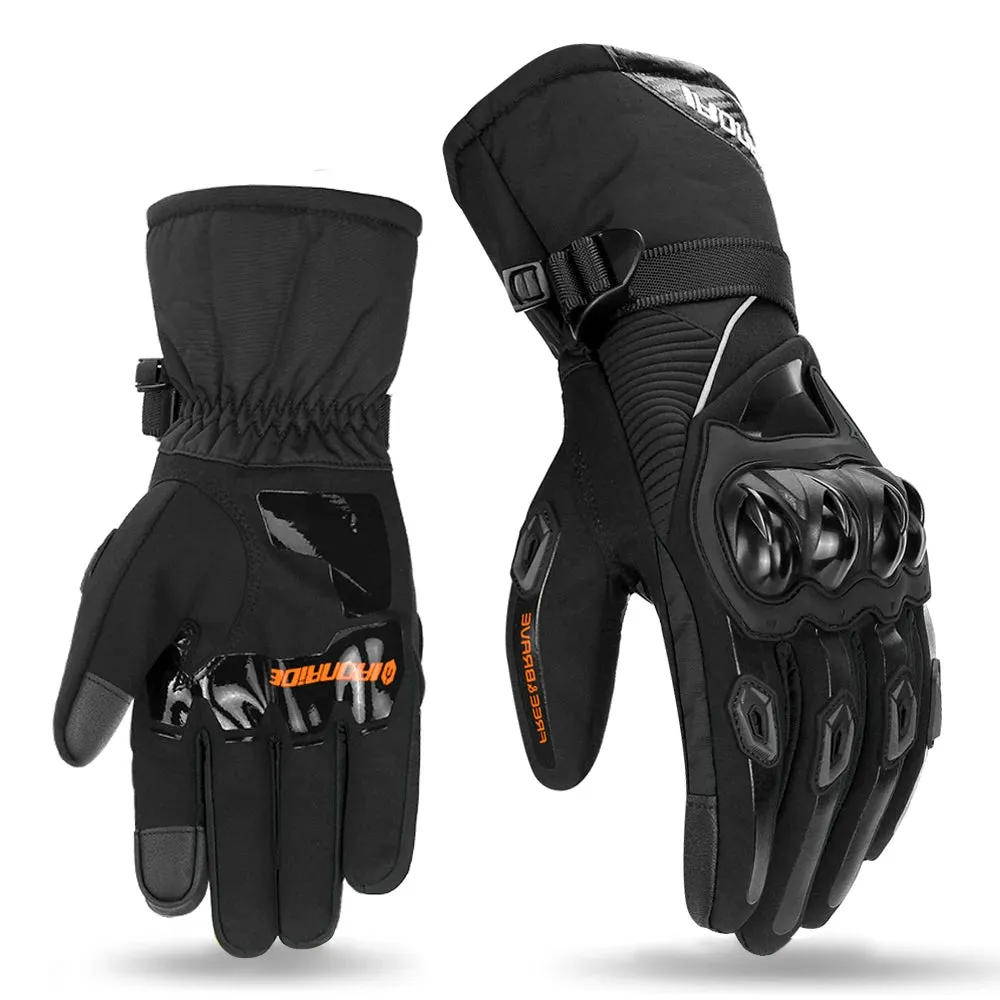 Winter Motorcycle Gloves Waterproof Gant Moto Warm Men Full Finger Moto Gloves Touch Screen Guantes Motorbike Riding Gloves